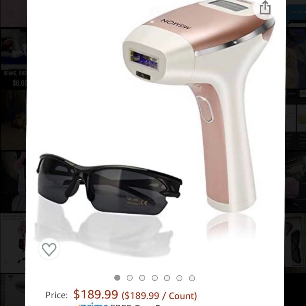 Never used home laser hair remover